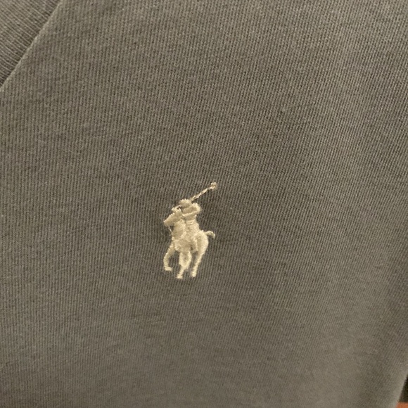 Hunter green polo v neck - Picture 4 of 4